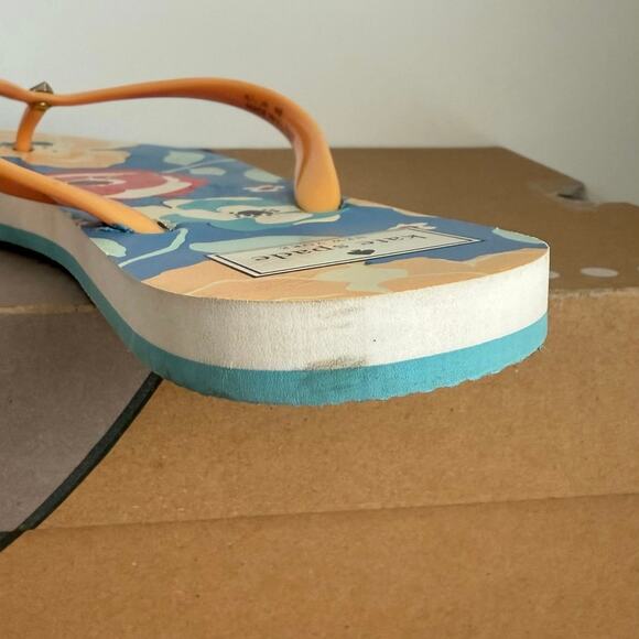 Kate Spade Floral Slides Women Flip Flops Sandal  - SZ 8 - Picture 7 of 8